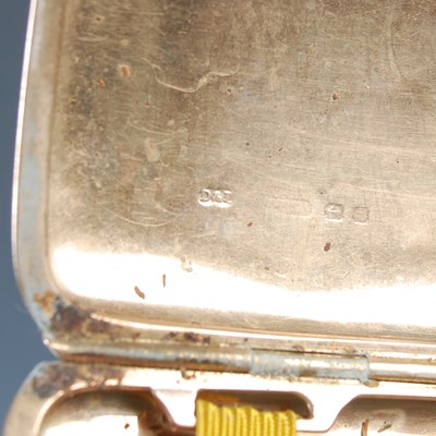 Lot 160 - A 9ct gold cigarette case of concave...