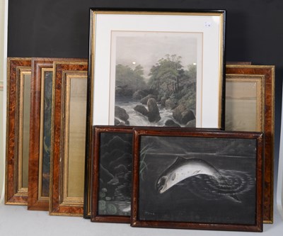 Lot 419 - Fishing interest, a collection of pictures to...