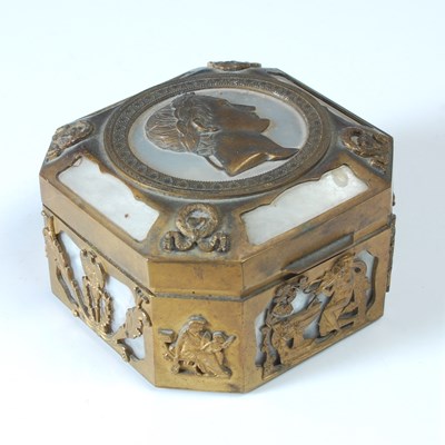 Lot 166 - Napoleon Bonaparte interest, a gilt metal and...