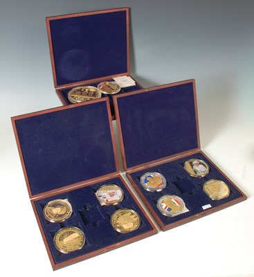 Lot 175 - Windsor Mint, three boxed sets of gold plated...