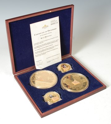 Lot 179 - Windsor Mint, a cased four coin collection to...