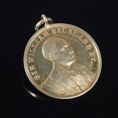 Lot 188 - A 14ct gold Sir William Bilsland BT. medallion,...