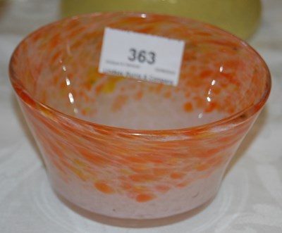 Lot 363 - A small Vasart bowl/ pin dish in mottled...