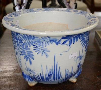 Lot 326 - A decorative Japanese blue and white porcelain...