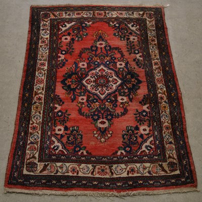 Lot 665 - A Persian rug, 20th century, the rectangular...