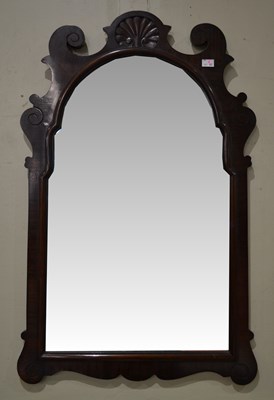 Lot 771 - A 19th century mahogany wall mirror, with...