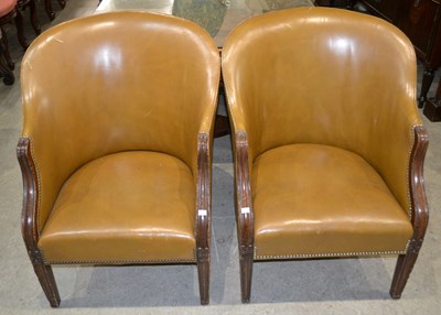 Lot 729 - A pair of 19th century / later leather club...