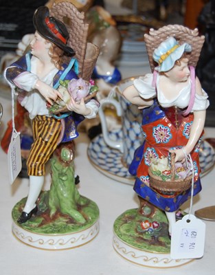 Lot 373A - Two Continental porcelain figures comprising...