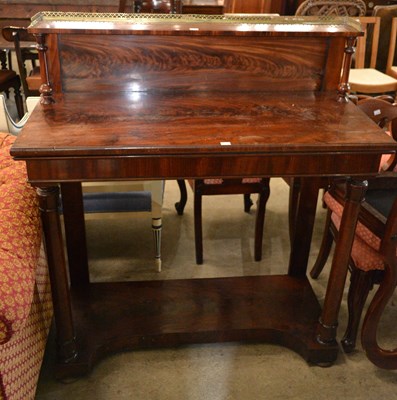 Lot 697 - A 19th century mahogany console table, the...