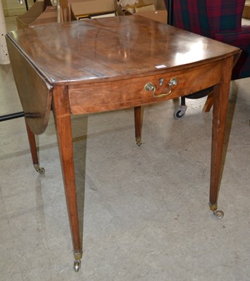 Lot 717 - A 19th century mahogany Pembroke table, fitted...