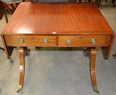 Lot 718 - A Regency mahogany sofa table, with two...