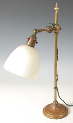 Lot 348 - An early 20th century student's desk lamp,...