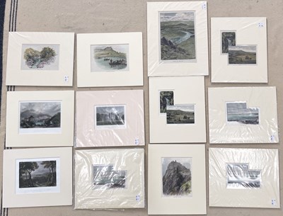 Lot 356 - A collection of twelve Scottish prints, to...