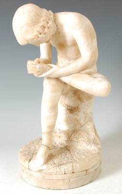 Lot 355 - Grand Tour interest, a carved alabaster...