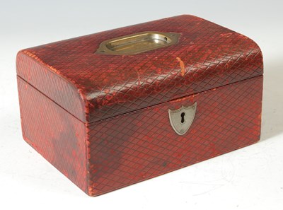 Lot 375 - An early 20th century burgundy leather...