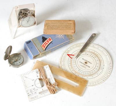 Lot 216 - A box of assorted navigation items, to include...