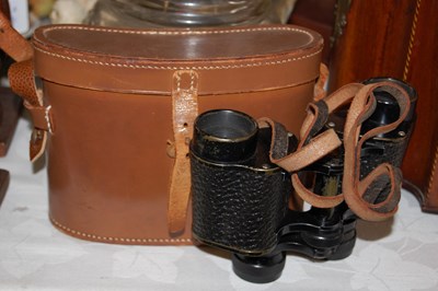 Lot 382 - A cased set of binoculars by 'G. Fournier,...