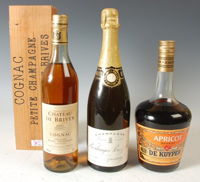 Lot 253 - A boxed bottle of Chateau De Brives Cognac,...