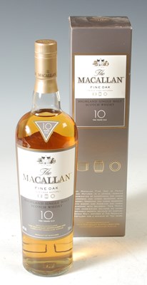 Lot 259 - A boxed bottle of the Macallan Fine Oak Triple...