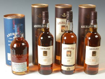 Lot 263 - Three boxed bottles of Aberlour Single...