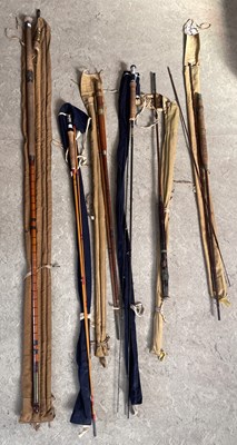 Lot 504 - A group of assorted fishing rods, to include...