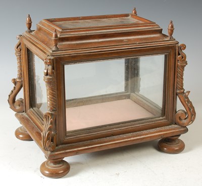 Lot 403 - A 19th century mahogany countertop display...
