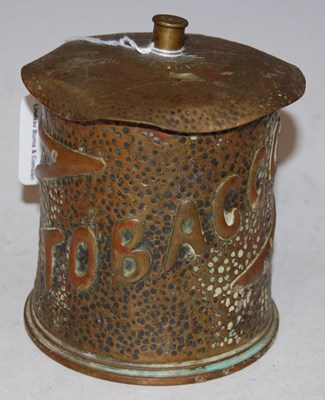 Lot 207 - WWI interest: a Trench Art shell case...