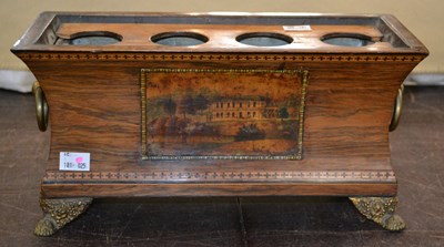 Lot 390 - A 19th century rosewood jardiniere, featuring...