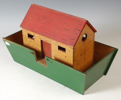 Lot 391 - A 20th century folk art style Noah's Ark, the...