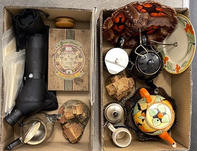 Lot 473 - Two boxes of assorted items, to include a...