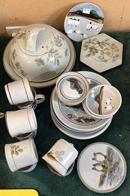 Lot 379 - A Highland Stoneware part dinner service,...