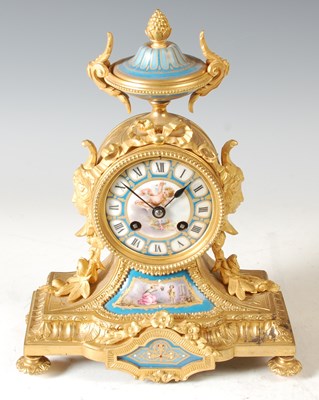 Lot 291 - A 19th century ormolu and porcelain mounted...