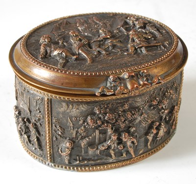 Lot 306 - An early 20th century silvered copper and gilt...