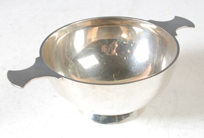 Lot 115 - A silver quaich, by Mappin & Webb, with shaped...