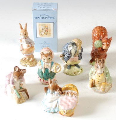 Lot 301 - A group of Beswick Beatrix Potter figures, to...