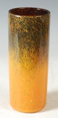 Lot 315 - A Monart glass vase, of cylindrical form,...