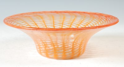 Lot 317 - A Monart glass bowl, shape 'UB', with orange...
