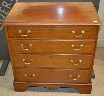 Lot 762 - A Georgian style mahogany four drawer chest,...