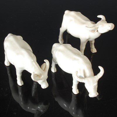 Lot 180 - A group of three Chinese Blanc de Chine white...
