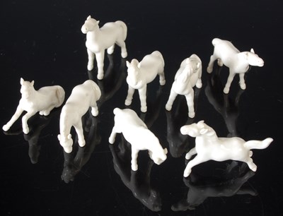 Lot 179 - A group of eight Chinese Blanc de Chine white...