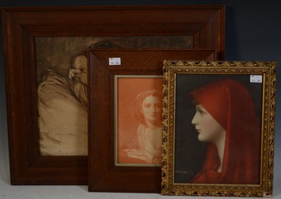 Lot 551 - A collection of three vintage prints, a sepia...