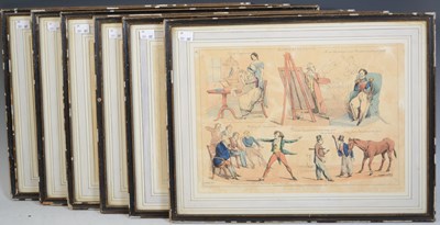 Lot 714 - After Henry Alken 6 coloured prints, 'Moments...