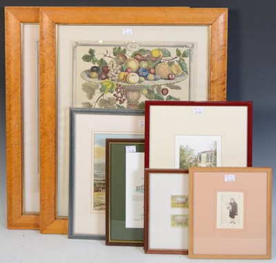 Lot 725 - A collection of pictures to include a hand...