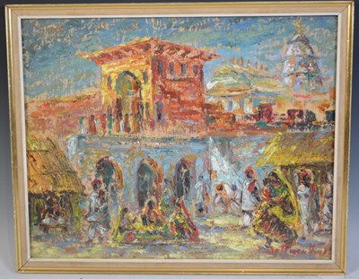 Lot 594 - Joti M. (20th century) Expressionist piece of...