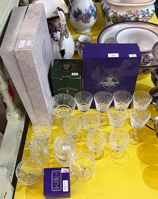 Lot 383 - A quantity of Edinburgh Crytal glasses, to...