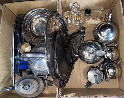 Lot 507 - Two boxes of assorted EP ware, to include...