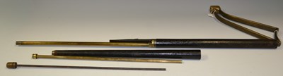 Lot 448 - An antique pneumatic air cane with an...