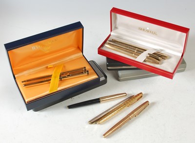 Lot 97 - A collection of fountain pens, to include a...