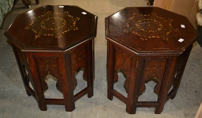 Lot 743 - A pair of 20th century Anglo Indian octagonal...