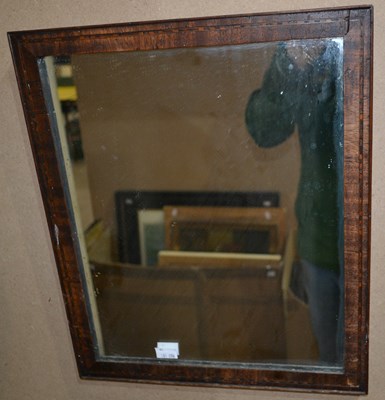 Lot 770 - A 19th century / later rectangular wall mirror,...